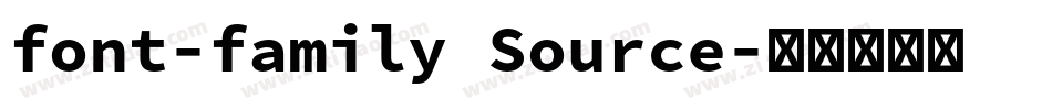 font-family Source字体转换